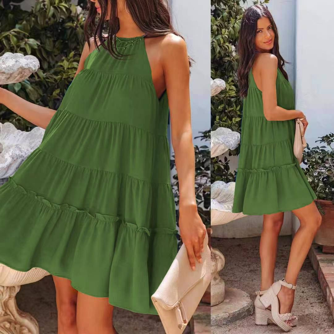 Γυναικείο εντυπωσιακό φόρεμα 22123 πράσινο