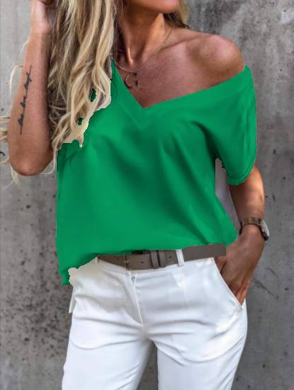 Γυναικεία άνετη μπλούζα 50681 πράσινο