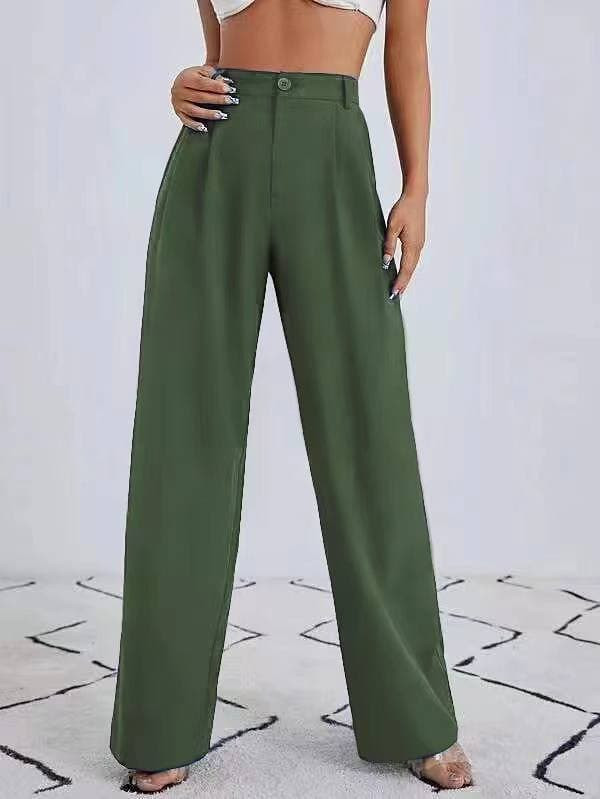 Γυναικείο παντελόνι 6324 σκούρο πράσινο