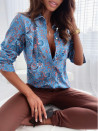 Γυναικείο πουκάμισο με print 679602