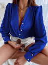 Γυναικείο μοντέρνο πουκάμισο 5276 μπλε