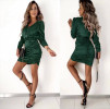 Γυναικείο εφαρμοστό φόρεμα 6183 πράσινο
