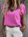Γυναικεία άνετη μπλούζα 50681 ροζ