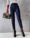 Γυναικείο εντυπωσιακό παντελόνι 5949 σκούρο μπλε