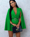 Γυναικεία κοντή ολόσωμη φόρμα-σορτς K5444 πράσινο