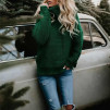 Γυναικείο πουλόβερ με γιακά 00499 πράσινο