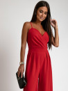 Γυναικεία κομψή  ολόσωμη φόρμα K4563 κόκκινο