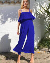 Γυναικεία σολέιγ ολόσωμη φόρμα 27918 μπλε