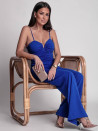 Γυναικεία εντυπωσιακή ολόσωμη φόρμα K24578 μπλε
