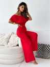 Γυναικείο σετ τοπάκι και παντελόνι L8822 κόκκινο