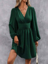 Γυναικείο κλος φόρεμα K6124 σκούρο πράσινο