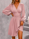 Γυναικείο κλος φόρεμα K6124 ροζ