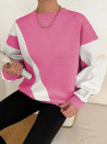 Γυναικεία χαλαρή μπλούζα KX002 ροζ