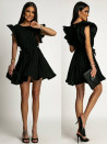 Γυναικείο εντυπωσιακό φόρεμα T241181 μαύρο