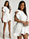 Γυναικείο εντυπωσιακό φόρεμα T241181 άσπρο