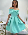 Γυναικείο φόρεμα με φιόγκο L8870 μέντα