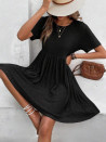 Γυναικείο χαλαρό φόρεμα 273083 μαύρο