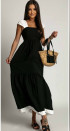 Γυναικείο εντυπωσιακό φόρεμα T7776 μαύρο