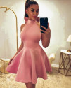 Γυναικείο μίντι φόρεμα 9023 ροζ