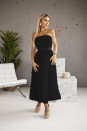 Γυναικείο φόρεμα μπουστάκι με τούλι K4590 μαύρο