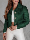 Γυναικείο κοντό μεταβατικό μπουφάν K6386 πράσινο