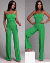 Γυναικεία κομψή  ολόσωμη φόρμα X6482 πράσινο