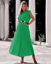 Γυναικείο μακρύ φόρεμα A0990 πράσινο