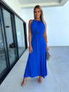 Γυναικείο μακρύ φόρεμα A1006 μπλε