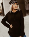 Γυναικείο πλεκτό πουλόβερ 1053 μαύρο