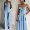 Γυναικεία ολόσωμη φόρμα με λεπτές τιράντες 6451 γαλάζιο