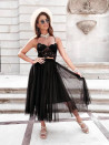 Γυναικεία φούστα με τούλι 65123 μαύρο