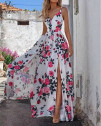 Γυναικείο μακρύ φόρεμα με σκίσιμο 309310