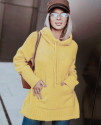Γυναικείο πλεκτό πουλόβερ 1053 κίτρινο