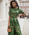 Γυναικείο φόρεμα με μοτίβα 1666 πράσινο