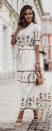 Γυναικείο φόρεμα με μοτίβα 1666 άσπρο