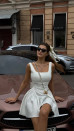 Γυναικείο κλος φόρεμα L09001 άσπρο