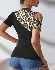 Γυναικεία μπλούζα με τιγρέ print PB6006