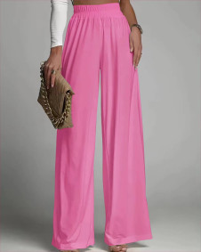 Γυναικείο απλό παντελόνι 6564 ροζ