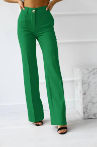 Γυναικείο ίσιο παντελόνι A0834 πράσινο
