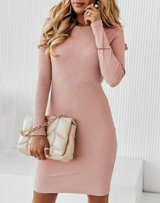 Γυναικείο εφαρμοστό φόρεμα AR3111 ροζ