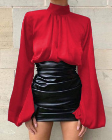 Γυναικείο εντυπωσιακό  φόρεμα 5376 κόκκινο