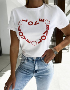Γυναικείο κοντομάνικο μπλουζάκι με print 7778821