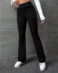Γυναικείο μονόχρωμο παντελόνι AR1293 μαύρο