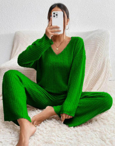 Γυναικείο σετ-μπλούζα και παντελόνι AR1287 πράσινο