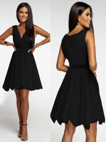 Γυναικείο φόρεμα με τούλι 21021 μαύρο