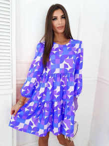 Γυναικείο ριχτό φόρεμα με print 58921