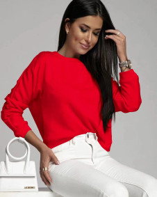 Γυναικεία μπλούζα με ανοιχτή πλάτη 6753 κόκκινο