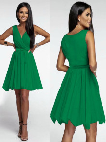 Γυναικείο φόρεμα με τούλι 21021 πράσινο