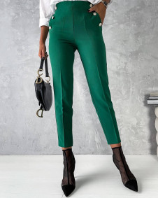 Γυναικείο εντυπωσιακό παντελόνι 5949 πράσινο