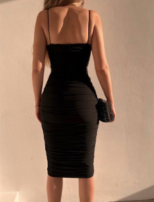 Γυναικείο εφαρμοστό φόρεμα 3153 μαύρο